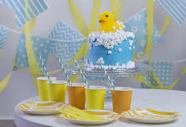 Blue baby shower punch recipe baby shower punch recipes baby shower punch baby shower drinks ingredients 1 0 13 ounce package blue berry flavored unsweetened drink mix 1 2 liter bottle lemon lime flavored carbonated beverage 1 64 fluid ounce bottle white cranberry juice 8 scoops vanilla ice cream 1 cup white sugar or to taste. Cute Rubber Ducky Baby Shower Themes Ideas