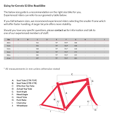 Cervelo S3 Disc Road Bike Size Guide Garys Cycles