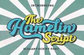 2003 letterhead fonts, by chuck davis style: Hamelin Script Font 407532 Handwritten Font Bundles