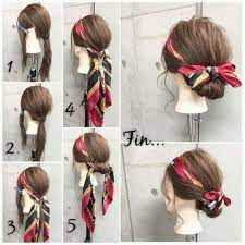 Hair Braiding Coiffure Facile Cheveux Tresses Coiffure Avec Foulard