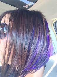 Peekaboo highlights can spice up your dark hair with sassy hues. Image Result For Diy Purple Peekaboo Highlights Purple Hair Highlights Purple Underneath Hair Hair Color Purple