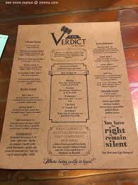 Located in downtown graham, where the old court house is a landmark. Online Menu Of The Verdict On The Square Restaurant Graham North Carolina 27253 Zmenu