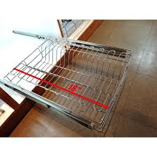 Kitchen pull out shelves will be one of the best investments you have ever made. Prestige Stainless Pull Out Wire Basket For Plates 24 Shopee Philippines