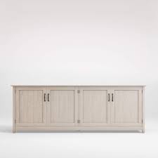 Clocks 45 wharf wall clock pickled oak. Ainsworth Pickled Oak 85 Media Console Crate And Barrel