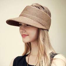 Fashion Sun Visor Hat For Women Summer Package Straw Hat For Travel Hats For Women Hats For Short Hair Sun Hats For Women