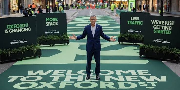 Oxford Street bans vehicle traffic as Sadiq Khan praises 'truly momentous' day for London
