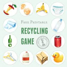 Printable Recycling Game Home School Nature Games Activities