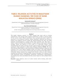 This product is one of mudharabah contract that is clear between the bank. Pdf Public Relations Activities In Malaysian Islamic Banking The Case Of Bank Islam Malaysia Berhad Bimb