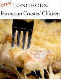 Copycat Longhorn Parmesan Crusted Chicken Video Chicken Recipes Crusted Chicken Recipes Longhorn Parmesan Crusted Chicken