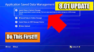 Ps4 Update 8 01 Do This Before You Install Software Update 8 01 Youtube