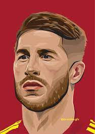 Sergio Ramos Pemain Sepak Bola Gambar Sepak Bola Olahraga