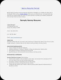 Resume CV: How To Have Nanny Resume