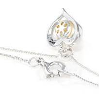White Cultured Freshwater Pearl Rhodium Over Sterling Silver Pendant With Chain