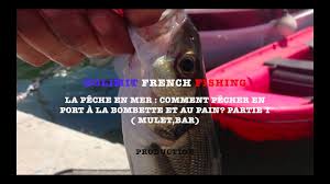 La Peche En Mer Comment Pecher A La Bombette Dans Un Port Et Au Pain Mulet Bar Youtube