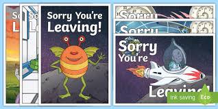 Success comes to those who make a stand. Sorry You Re Leaving Greetings Cards