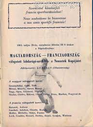 Egy foglalásban maximum 9 utas jegyét foglalhatja le! Magyarorszag Franciaorszag 2 1 1964 05 23 Kepek Adatok Europabajnoksag 1964 Selejtezo Magyarfutball Hu