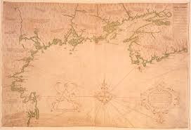 Samuel De Champlain S 1607 Map Of New England And Canadian Coast From Cape Sable To Cape Cod Wk21 Samuel De Champlain Old Map England Map