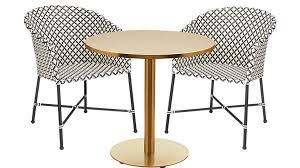 Watermark Brass Bistro Table Reviews Cb2 Patio Furnishings Bistro Table Bistro Set Indoor