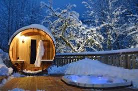 The Hot Tub And Barrelled Sauna At Chalet Twenty26 Morzine France Luxury Ski Chalets Ski Boutique Casas De Montana Jacuzzi Chalets