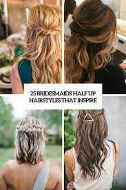 There are many great ways of managing your hair while showing off some style too. 25 Bridesmaids Half Up Hairstyles That Inspire Weddingomania