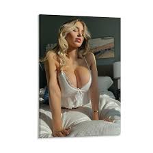 Fiery Mikayla Demaiter big tits artistic poster - provocative female glamour