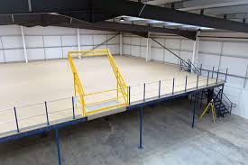 This standard type decking provides good resistance to foot traffic and can handle wheel loads up to 300 lbs. Mezzanine Floor Installation Including Design For A New Building