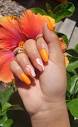 25 Orange Nails That Are Perfect For A Tropical Vibe | Gel nails ...