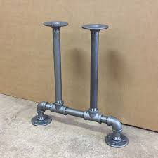 How to attach metal table legs with threaded inserts (reclaimed wood). H16 Bkt1616 Pipe Legs Kit For Bench Or Small Coffee Table T Shape Rustydesign