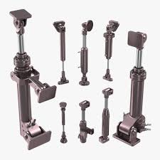 Anodized Hydraulic Cylinders Set 3d Model 3d Model Hydraulic Cylinder Cylinder Hydraulic