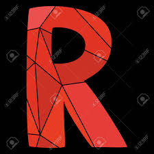 He did it simply by counting the number of letters in sets of printers' type. R Red Alphabet Letter Isolated On Black Background Royalty Free Svg Cliparts Vectors And Stock Illustration Image 69610329