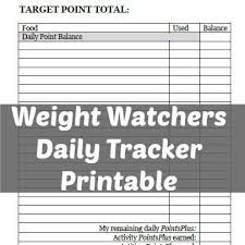 44 interpretive weight watchers points plus tracker sheets