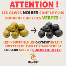 Olives Noires Au Gluconate De Fer Trust Food