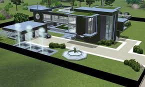 Lstr 51 минута 30 секунд. Sims 3 Modern Black Futuristic Villa By Ramborocky On Deviantart