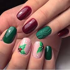 Add a little christmas spirit to 2020's coolest nail trend with red and green tips. 60 Amazing Festive Christmas Nail Art Designs With Fashion