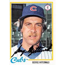 George Mitterwald autographed baseball card (Chicago Cubs) 1978 Topps #688