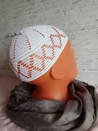 Kufi Hat Men Kufi White Skull Cap Kuficap Muslim Cap Summer Etsy African Hats Crochet Hats Hats For Men