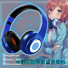 Check spelling or type a new query. Cosplay Miku Nakano Sanken Wireless Wired 2 In1 Bluetooth Headset Anime Go Toubun No Hanayome The Quintessential Headphones Bluetooth Earphones Headphones Aliexpress