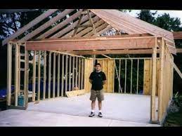 Building Your Own 24 X24 Garage And Save Money Steps From Concrete To Framing Youtube Buildin Building A Garage Build Your Own Garage Garage Construction