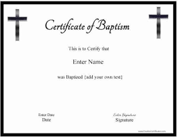 Fill out, securely sign, print or email your baptism certificate form instantly with signnow. Free Printable Baptism Certificate Customizable