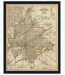 Indianapolis the most populous town in indiana and the sixteenth largest in the united states. Old Map Of Indianapolis 1921 Vintage Poster Wall Art Print Etsy Indianapolis Map Vintage Map Old Map