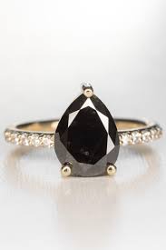 Black Diamond Rings Are The Carrie Bradshaw Of Engagement Rings Black Diamond Ring Engagement Black Diamond Ring Black Diamond Engagement