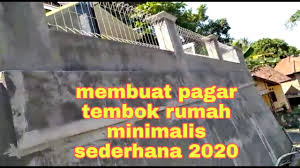 Pagar minimalis dengan kesan sederhana. Bikin Pagar Tembok Rumah Minimalis Sederhana 2020 Youtube