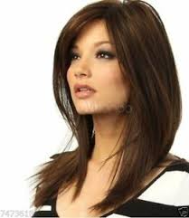 If you've lightened your black hair but you've noticed gray roots growing in, you can use a root cover up spray to temporarily hide them. 100 Human Hair New Golden Dark Brown Straight Partial Bangs Wig Ebay