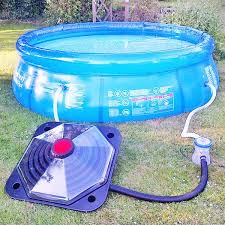 Solar Pod Above Ground Pool The Solar Pod Heater The Water The Small Pump Delivers It To The Pool N Solar Pool Heater Solar Panels For Home Solar Pool