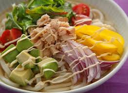 ツナとアボカドのサラダうどん サラダうどん クッキング レシピ
