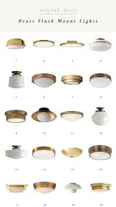 Modern led round drum shaped green ceiling light bedroom kitchen flushmount lamp. My Top 20 Brass Flush Mount Lights Help Me Pick A Light For The Bedroom Nadine Stay
