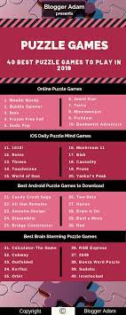 Puzzle Games 40 Best Puzzle Games To Play In 2021 Puzzle Game Daily Puzzle Mind Games Puzzles