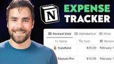 Notion Masterclass: Build an Expense Tracker from Scratch - YouTube