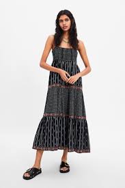 Get the best deals on zara clothing for women. Image 1 Of Printed Strappy Dress From Zara Womens Maxi Dresses Womens Dresses Strappy Dresses
