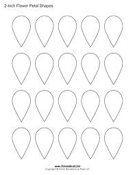 Print out the attached file of the petals onto an 8 1/2 x 11 sheet of paper. Printable Flower Petal Templates For Making Paper Flowers Flower Petal Template Flower Template Flower Printable